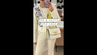 Saint Laurent and Gucci Bags  Live Sale with Jess 111124  The Purse Affair [upl. by Anah]