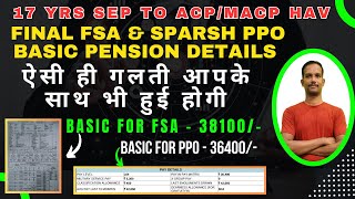 ACPMACP 17YRS SEP PENSION CALCULATIONFINAL FSA amp SPARSH PPO defence defencepensioners sparsh [upl. by Towrey624]