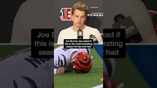 Joe Burrow says its his most frustrating season hes ever had shorts [upl. by Mona669]