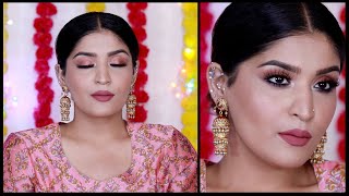 Simple Affordable Monochromatic Makeup Tutorial  Diwalog 2021 Day 14  Shreya Jain [upl. by Krenn]