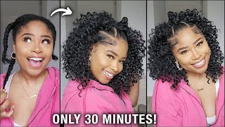 Easy  Fast 12 Hair Transformation NO HEAT [upl. by Yeslrahc23]