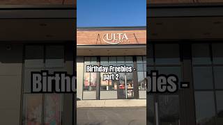 Ulta gives decent freebie sizes freebies birthday [upl. by Ahtabat333]