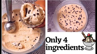 Homemade creamy coffee icecream using only 3 ingredients  Coffee ice cream recipe [upl. by Kehsihba]