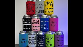 How to make Beer Koozies  How to make Beer Coozies [upl. by Araic618]