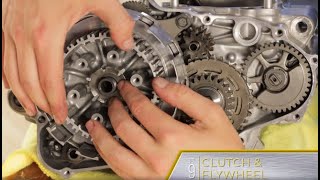 ProX CRF450X Rebuild Part 9 Clutch and Flywheel Installation [upl. by Annah864]