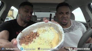 Eating At Cafe Rio Mexican Grill hodgetwins [upl. by Amilb]