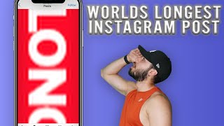 How To Make A Long Instagram Post  Instagram Hack [upl. by Eive]