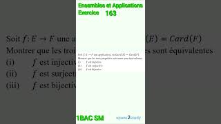 Exercice 163 Ensembles et Applications 1SM [upl. by Iek]