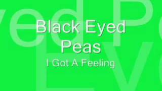 I Got A Feeling  Black Eyed Peas WITH LYRICS [upl. by Assirim898]