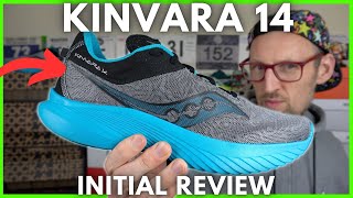 SAUCONY KINVARA 14 INITIAL REVIEW  LIGHTER THAN A RACE SHOE  EDDBUD [upl. by Perreault]