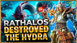 CRAZY DAMAGE Rathalos Blademaster Vs The Hydra Raid Shadow Legends [upl. by Turino]