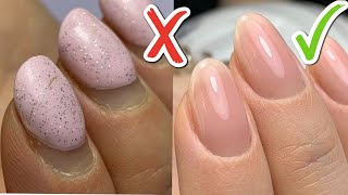 Hard Gel Nail Overlay Dos and Donts  Nail Shape Transformation [upl. by Magdalene]