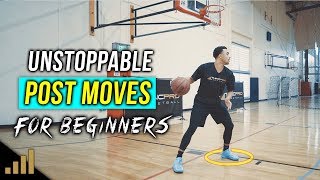 How to 3 Unstoppable Post Moves For Beginners DOMINATE THE PAINT [upl. by Neelra774]