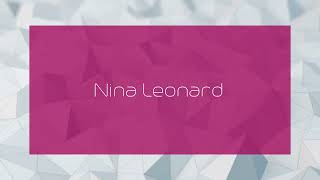 Nina Leonard  appearance [upl. by Llovera625]