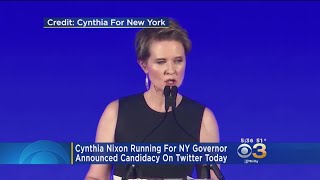 Cynthia Nixon Announces Run For New York Governor [upl. by Amice929]