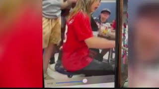 Wentzville student gets punched milk poured on her head in video [upl. by Ennasil105]