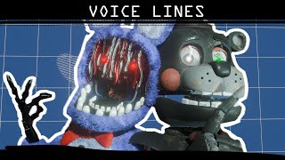 FNAF Withered Bonnie amp Lefty Voice Lines  Collab Part For NotMicah404 [upl. by Ahsirpac]