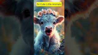 So cute 🥰 little Animals shorts funny viral aicats [upl. by Aicnorev]