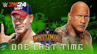 WWE 2K24  John Cena Vs The Rock Full Match  One Last Time  Wrestlemania XLI  WWE [upl. by Lion]