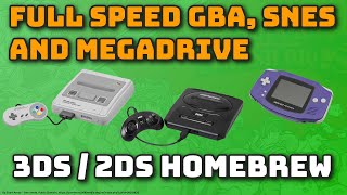 Full speed emulation on your old 3DS and 2DS  GBA SNES MegaDrive Genesis [upl. by Vito]