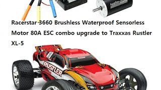 Racerstar 3660 Brushless motor 80A ESC [upl. by Dranrev]