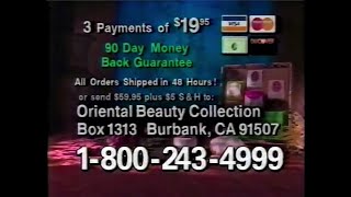 The Oriental Beauty Collection infomercial 1991 [upl. by Salomo]