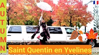 PARIS 2024 AUTUMN 🍂🍁 Saint Quentin en Yvelines Paris France 🇫🇷 October 2024 [upl. by Einahpit]