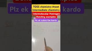 Intramolecular Hydrogen Bonding Example TOSS Intermediate Chemistry chemistry toss trending yt [upl. by Ansilme950]