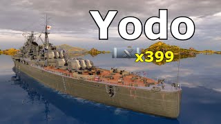 World of WarShips Yodo  4 Kills 305K Damage  NEW SHIP [upl. by Ecydnac]