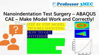 Nanoindentation Test Surgery – ABAQUS CAE – Make Model Work and Correctly [upl. by Notniuqal]