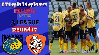 Central Coast Mariners vs Brisbane Roar Highlights All Goals ALeague 5032022 [upl. by Redford]