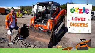 Learn About Diggers for Kids  Educational and Fun Video like Blippi [upl. by Oicapot]