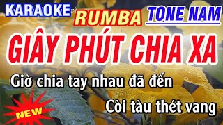 karaoke Giây Phút Chia Xa  RUMBA  tone Nam  karaoke Thanh Trà [upl. by Ahseiyn]