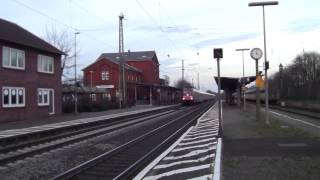 IC 2213 nach Stuttgart Hbf durchfährt Bassum mit 140 kmh  Intercity at 140 kmh [upl. by Remat]