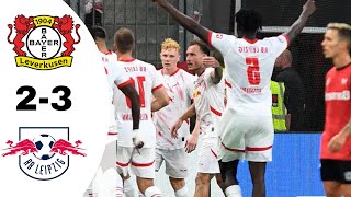 Bayer Leverkusen VS RB Leipzig 23 Highlights  Bundesliga 20242025 [upl. by Milford297]