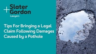 Tips For Bringing a Legal Claim Following Damages Caused by a Pothole [upl. by Zeuqirdor]