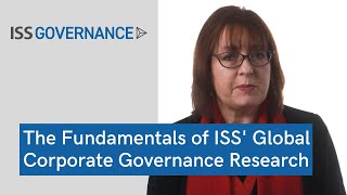 The Fundamentals of ISS’ Global Corporate Governance Research [upl. by Cati]