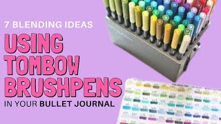 Using Tombow Dual Brush Pens in your Bullet Journal [upl. by Helfand]