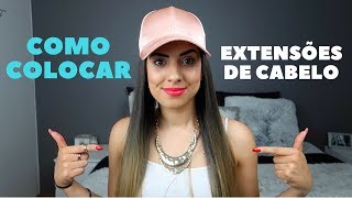 COMO COLOCAR EXTENSÕES DE CABELO  ACBEAUTYMAKEUP [upl. by Semaj]