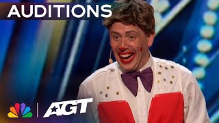 Simon Cowell faces his biggest fear Papayaso  Auditions  AGT 2023 [upl. by Wenona]