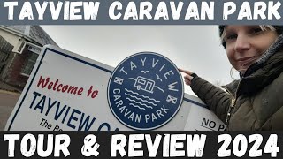 Tayview Caravan Park Touring  MONIFIETH  Tour amp Review  March 2024 [upl. by Ellenhoj]