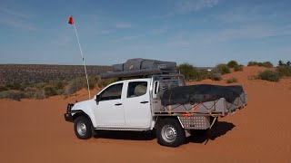 Simpson Desert with Isuzu Dmax and Gordigear Roof Tent  Awning [upl. by Finegan194]