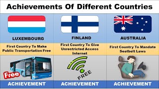 Achievements Of Different Countries  Historical Achievements by Countries [upl. by Aihsila]