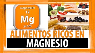 ALIMENTOS RICOS EN MAGNESIO  ALIMENTOS QUE CONTIENEN MAGNESIO [upl. by Marriott]