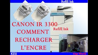 canon IR 3300 Recharger Lencre  Refill Ink [upl. by Krystyna]