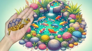 catching fish colorful fish goldfish koi fish betta fish turtles crabs catfish [upl. by Laroy]