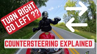 BEGINNERS Lesson on CounterSteering  MotoVlog HowTo [upl. by Enigroeg]