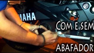 Comparação XJ6 escape atalla com e sem o abafador [upl. by Edge]