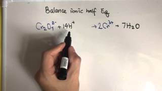 Balance ionic half equation reduction [upl. by Mullen566]