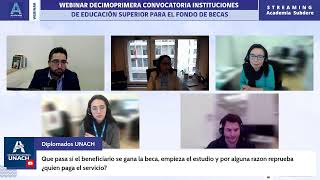 Webinar Convocatoria Instituciones 2024  Fondo de Becas [upl. by Attenyl866]